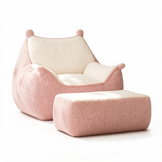 Fauteuil Pouf Chambre Rose
