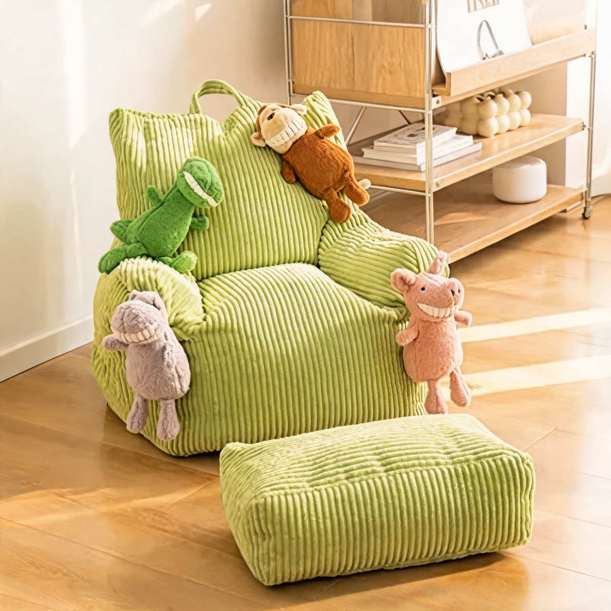 Fauteuil Velours Cotelé Chambre Vert