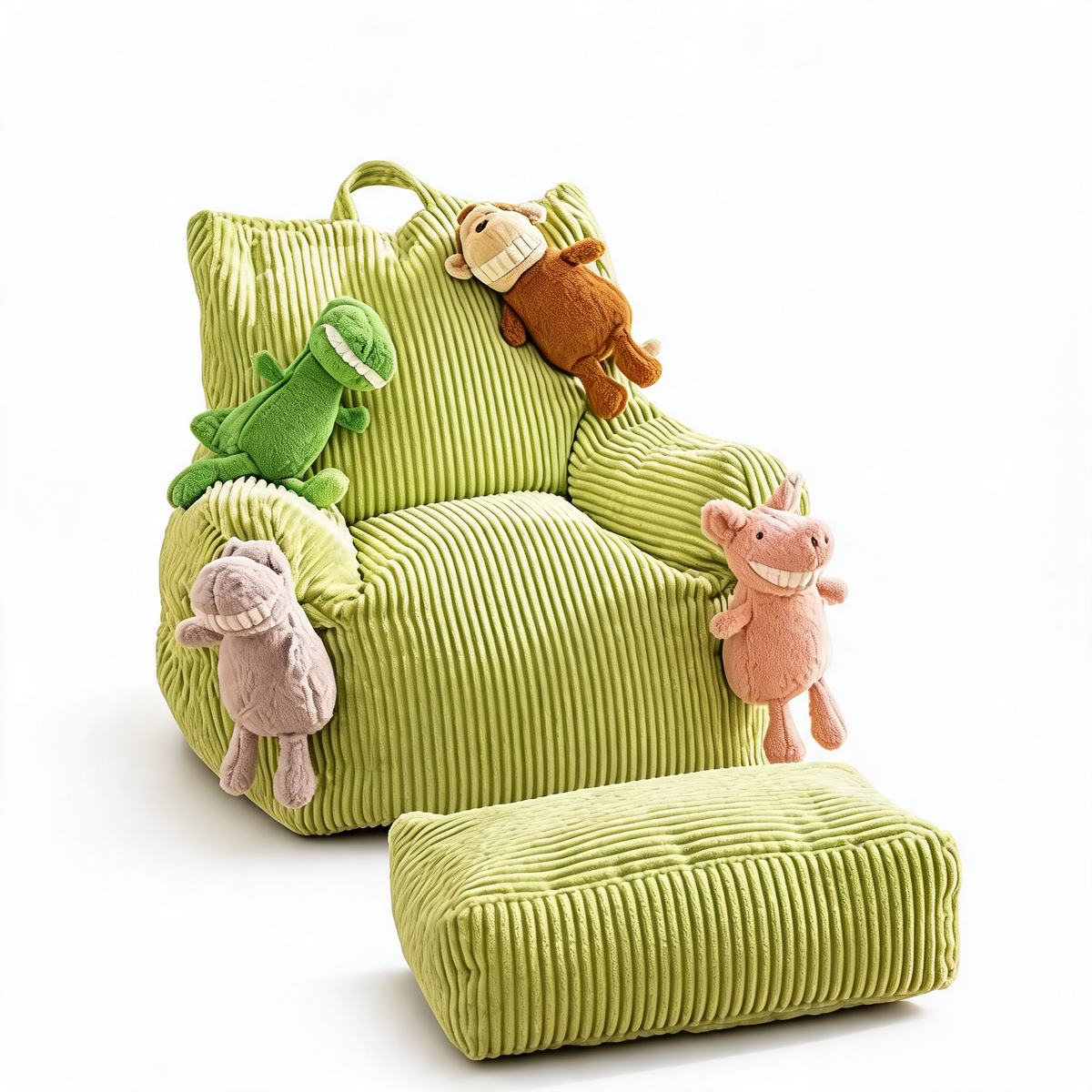 Fauteuil Velours Cotelé Chambre Vert