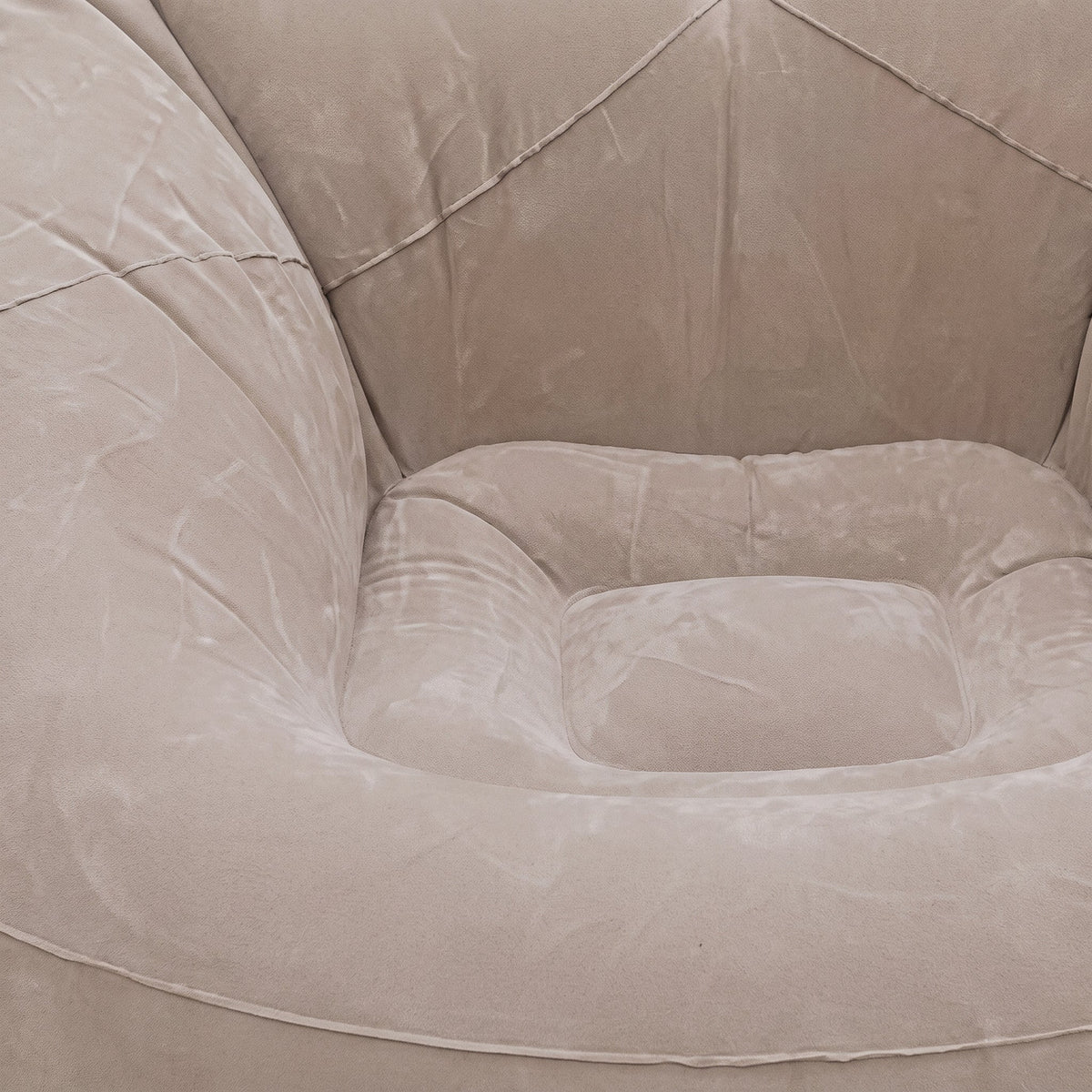 Gros Pouf Extérieur Gonflable Canapé Gris