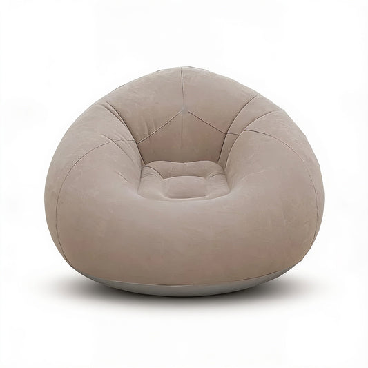 Gros Pouf Extérieur Gonflable Canapé Gris