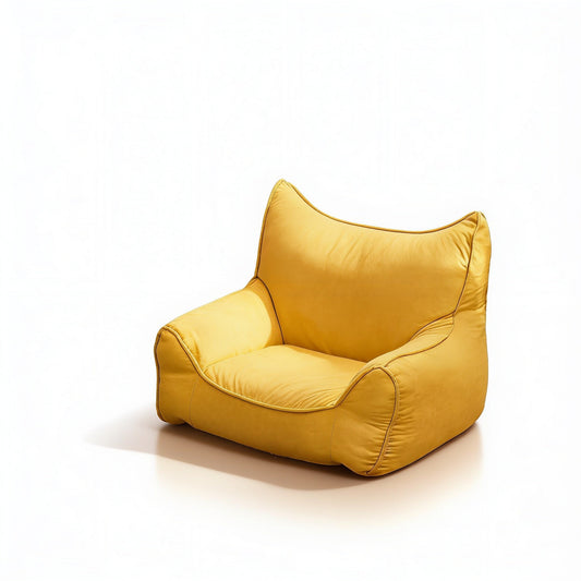 Petit Pouf Jaune Moutarde