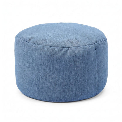 Petit Pouf Repose-Pieds Bleu