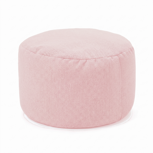 Petit Pouf Repose-Pieds Rose