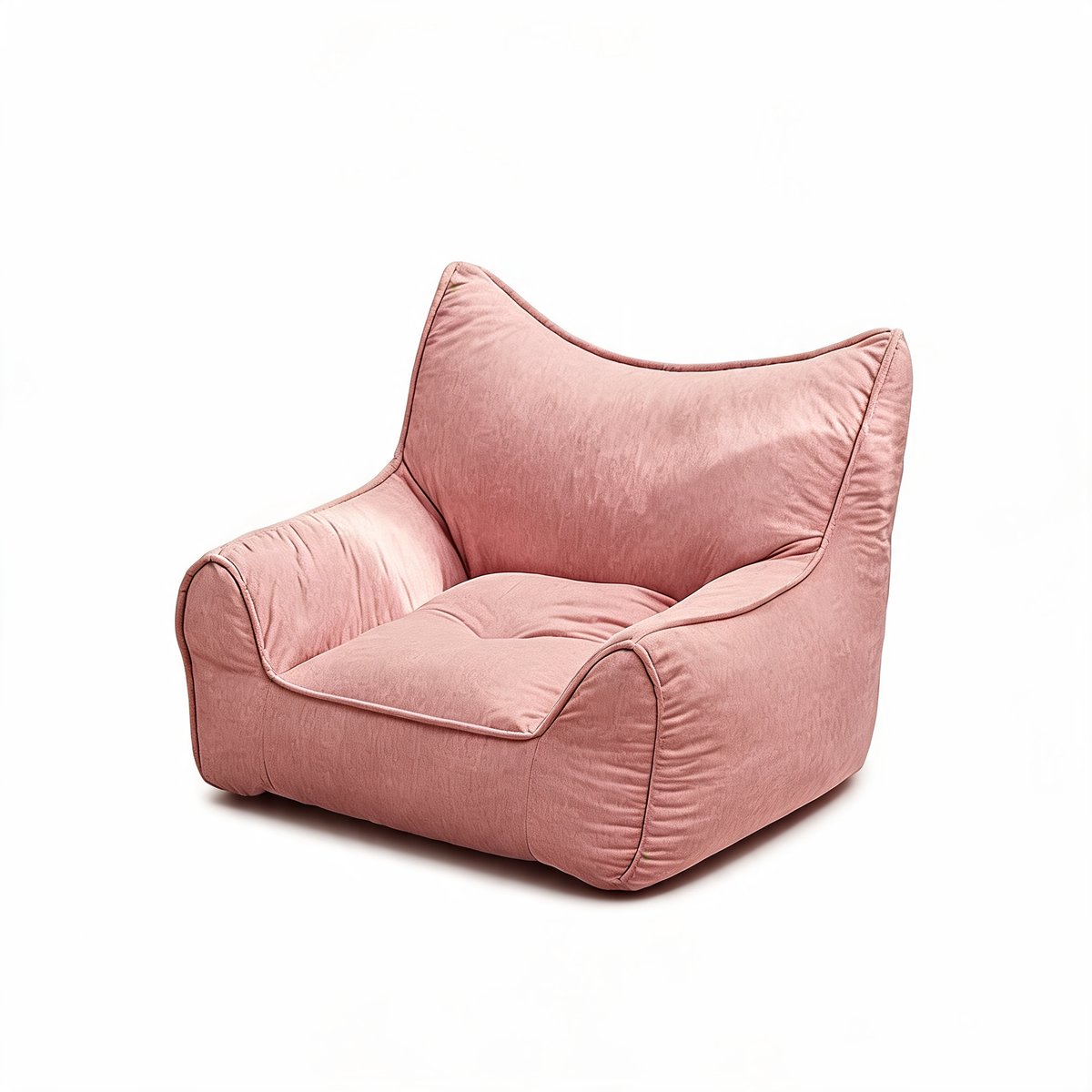 Petit Pouf Rose Poudré Décoratif