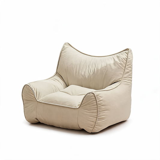 Petit Pouf Salon Blanc Décoratif