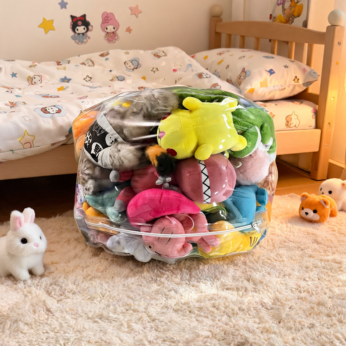 Pouf Bébé Assis Rangement Animaux