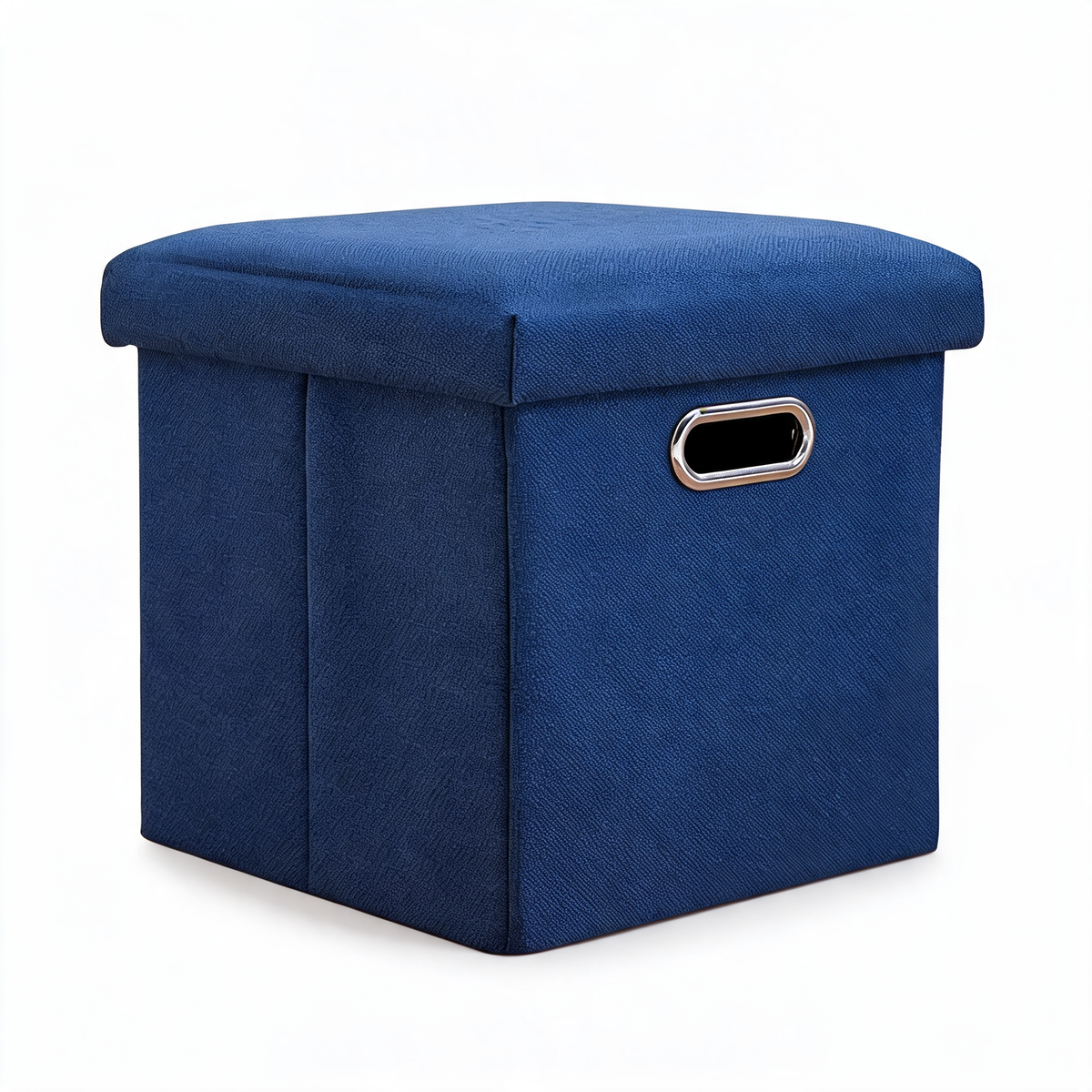 Pouf Bleu Roi Coffre Cube Chambre