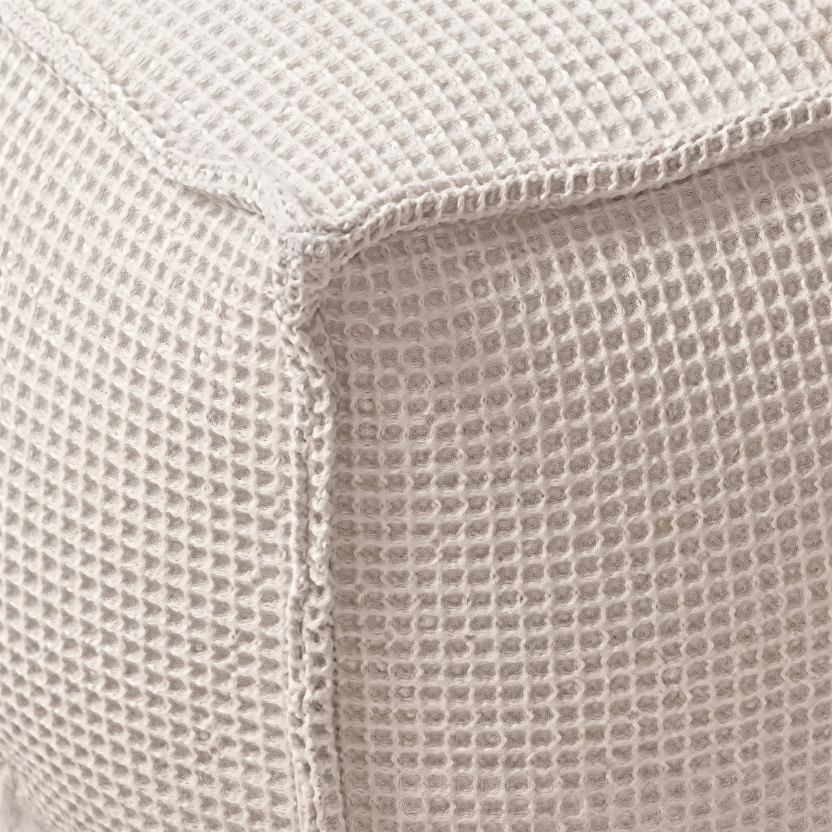 Pouf Carré Beige Salon