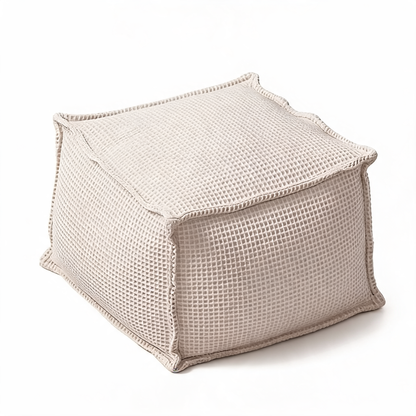 Pouf Carré Beige Salon