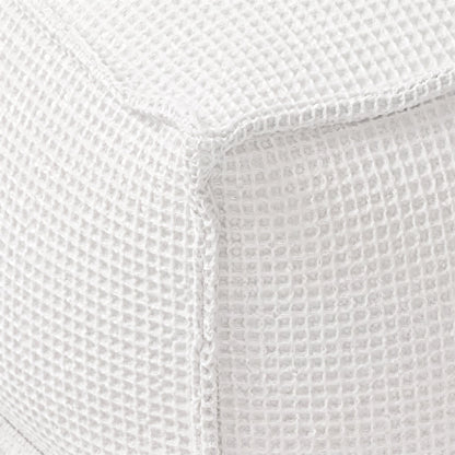 Pouf Carré Blanc Salon