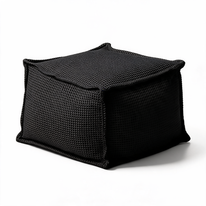 Pouf Carré Noir Salon
