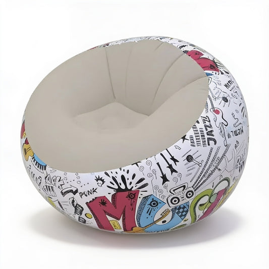 Pouf Chambre À Coucher Gonflable Gris