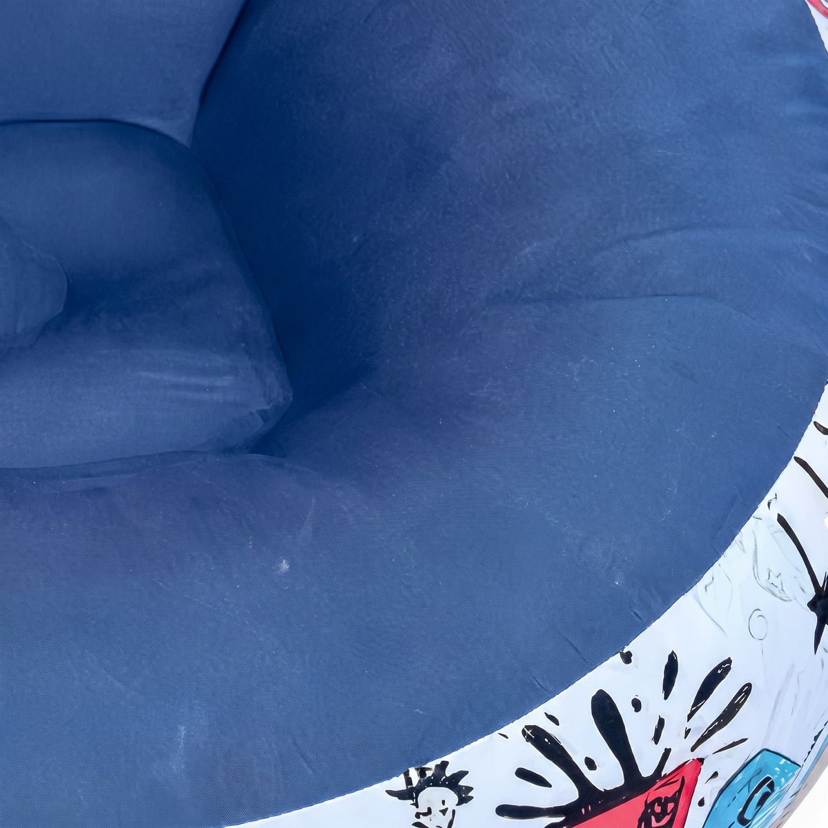 Pouf Chambre Ado Garçon Gonflable Bleu