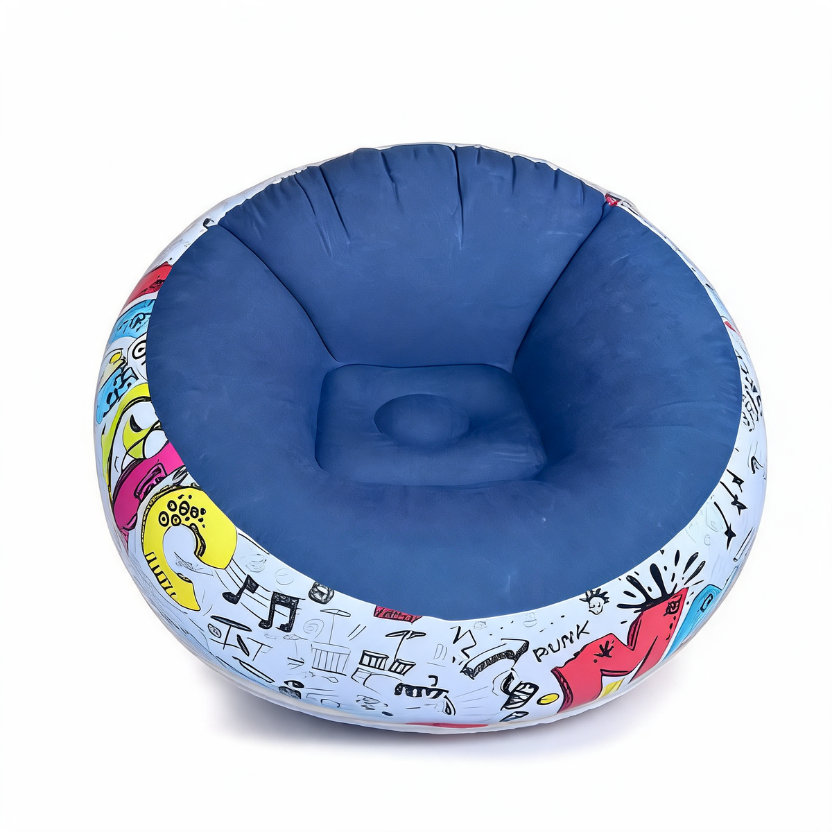 Pouf Chambre Ado Garçon Gonflable Bleu