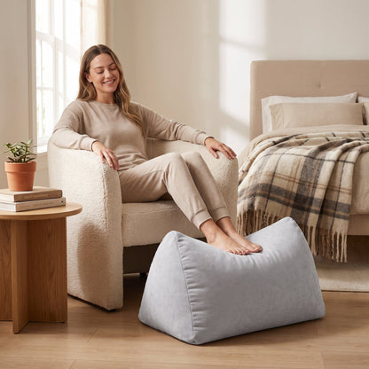 Pouf Chambre Doux Gris Clair