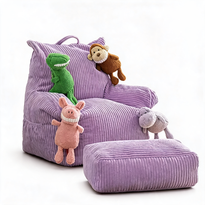 Pouf Chambre Fille Fauteuil Velours Violet