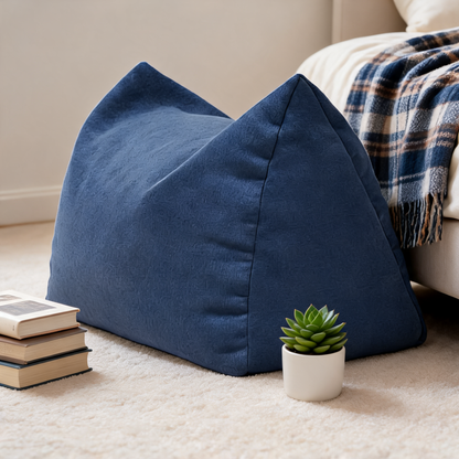Pouf Chambre Repose-Pieds Bleu Ado