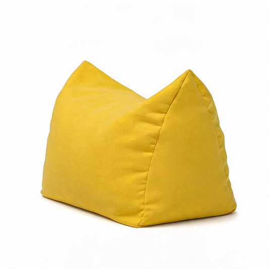 Pouf Chambre Repose-Pieds Jaune