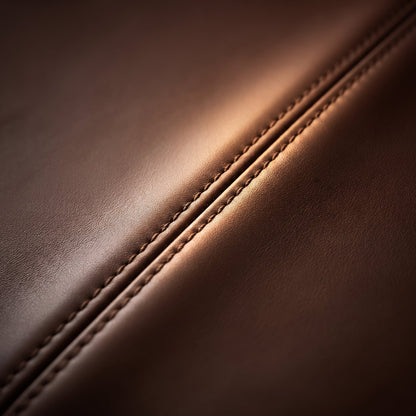 Pouf Coffre Cuir Marron
