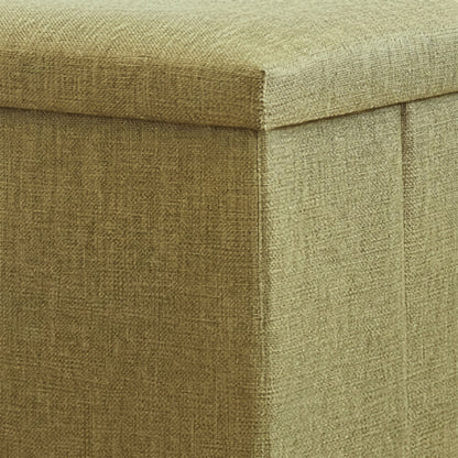 Pouf Coffre Vert Avec Couvercle