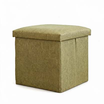 Pouf Coffre Vert Avec Couvercle