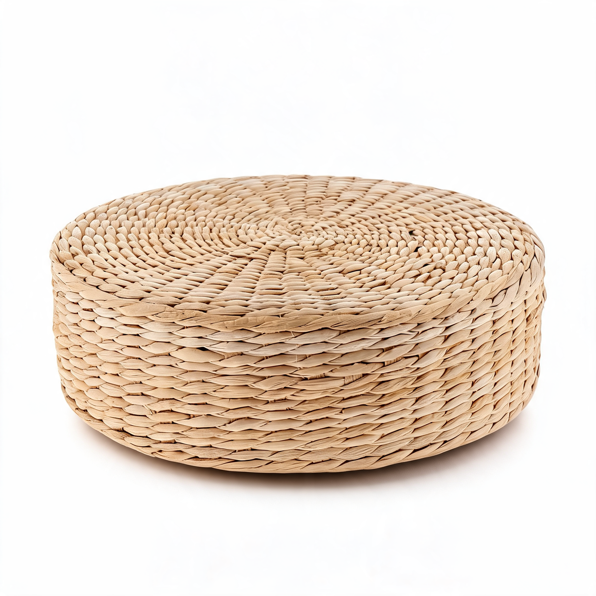 Pouf En Rotin Rond Fin