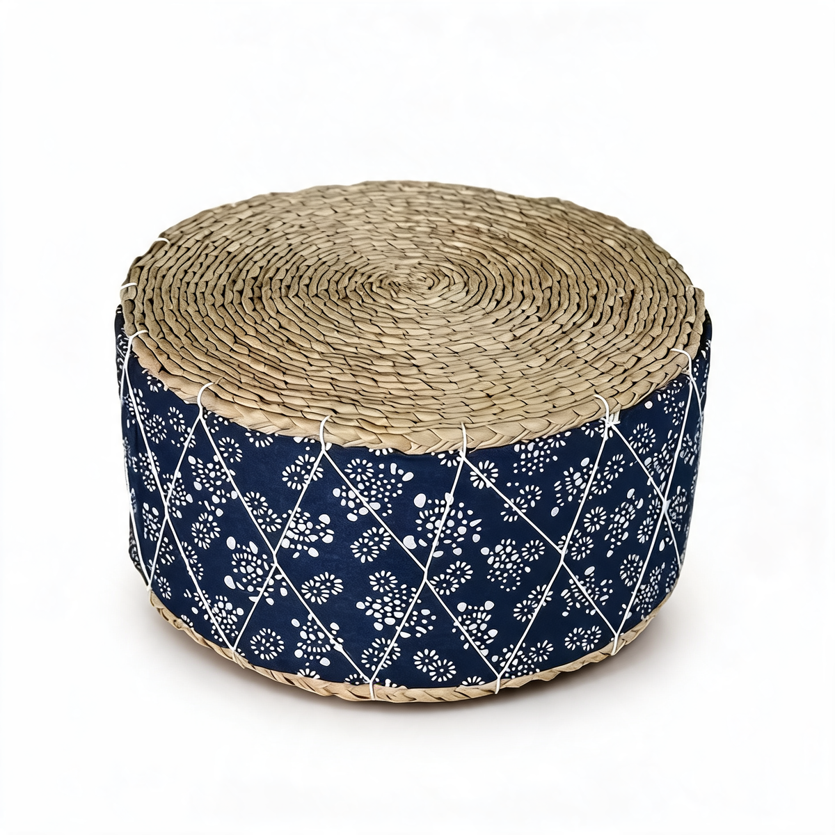 Pouf En Rotin Tabouret Japandi