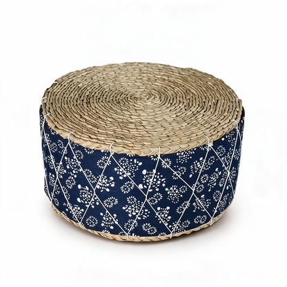 Pouf En Rotin Tabouret Japandi