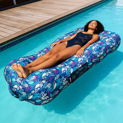 Pouf Extérieur Pour Piscine Flottant Bleu Tropic