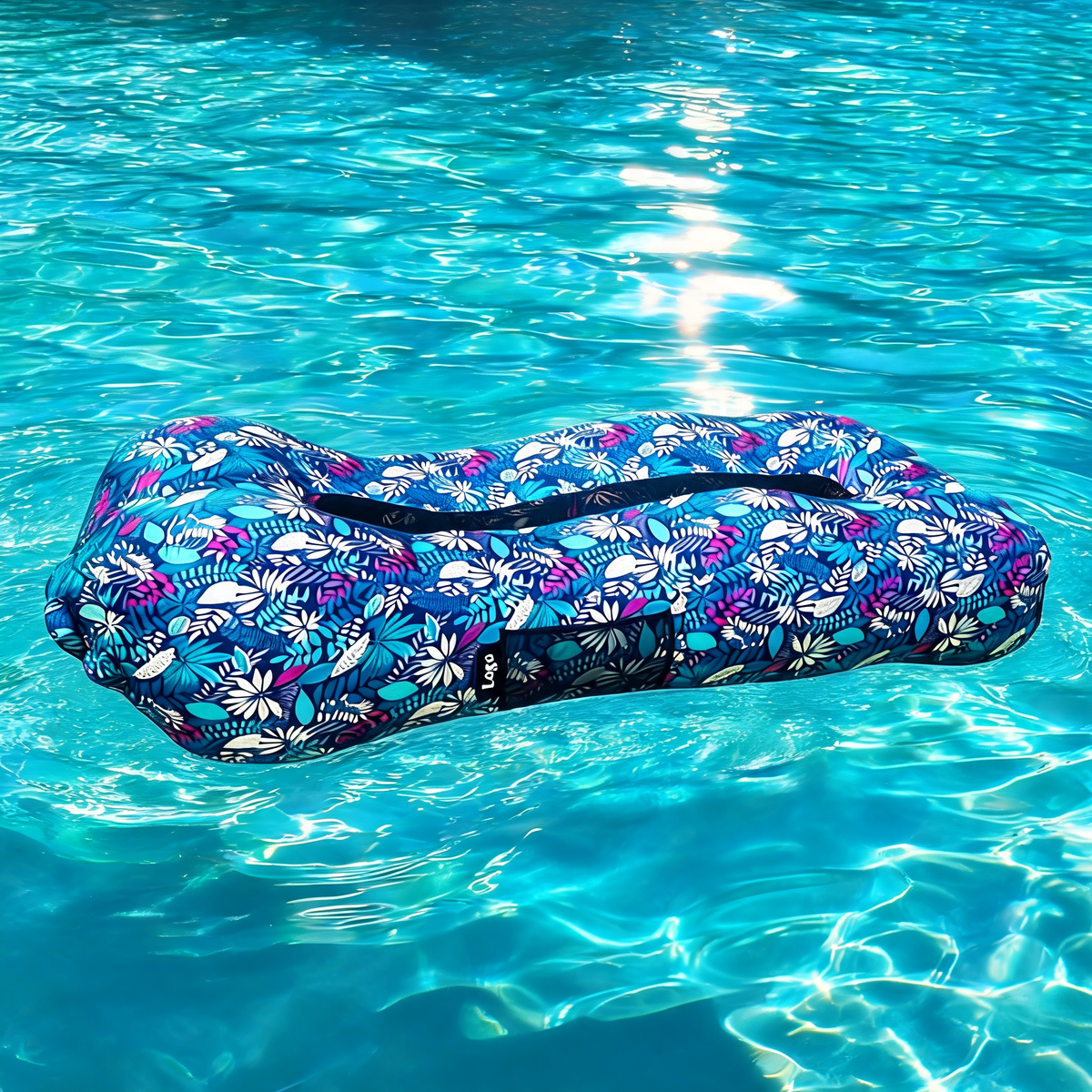 Pouf Extérieur Pour Piscine Flottant Bleu Tropic