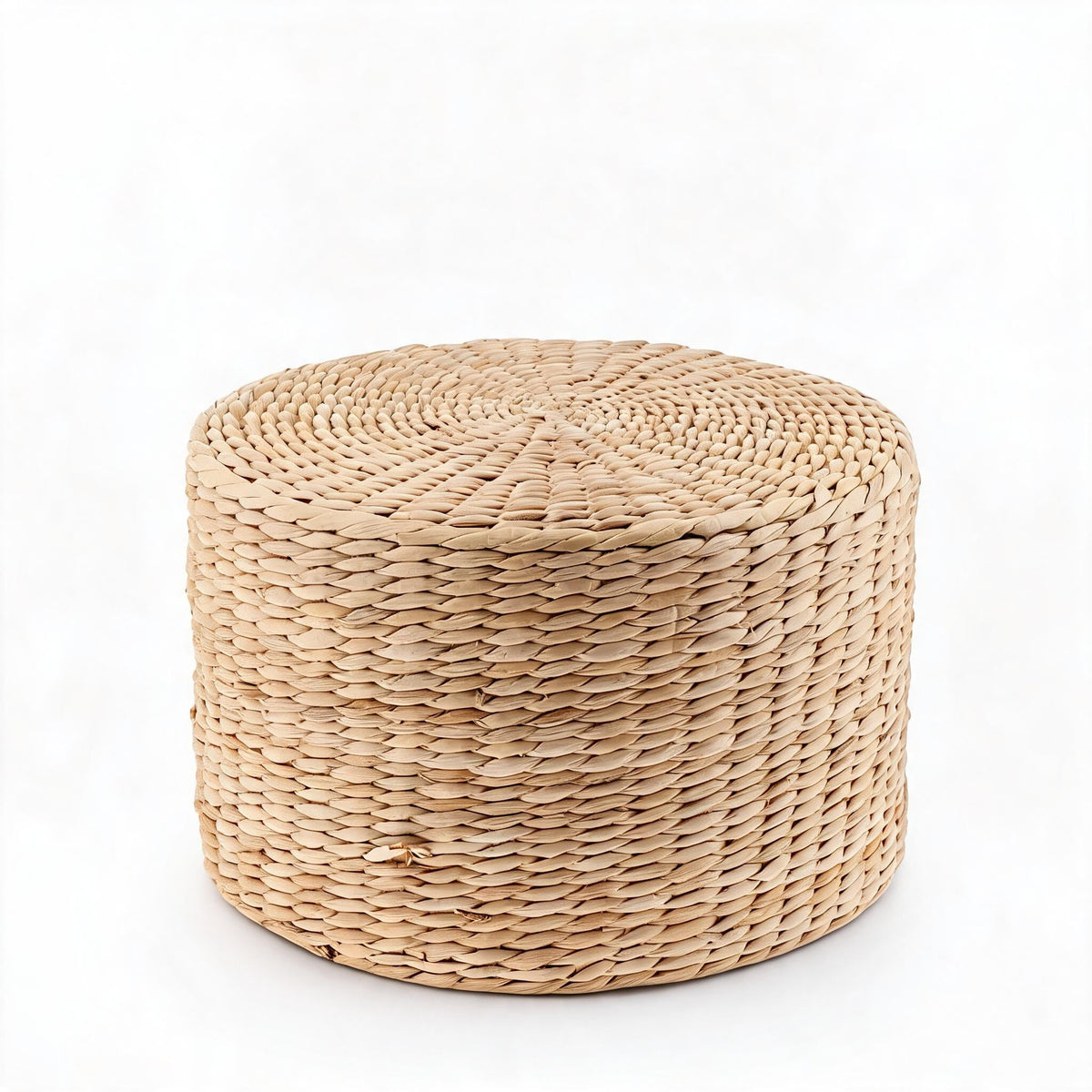 Pouf Extérieur Rotin Rond Plat