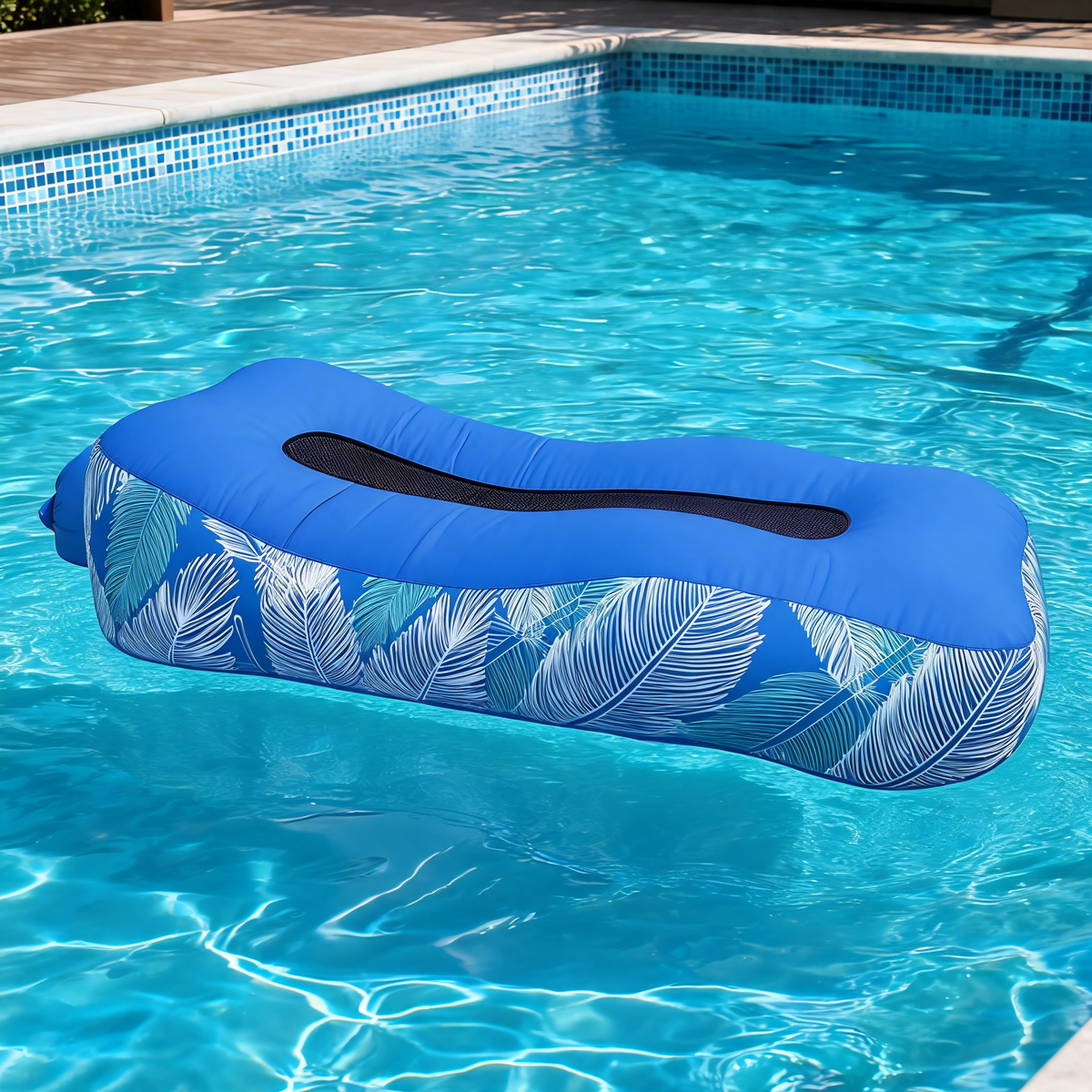 Pouf Flottant Bleu Piscine