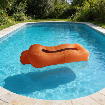 Pouf Géant Piscine Flottant Orange
