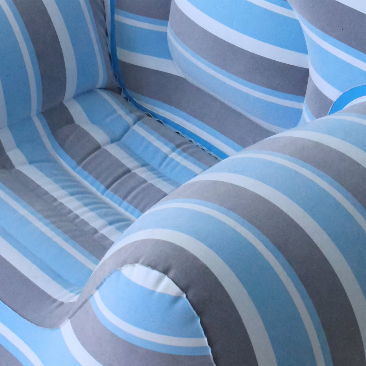 Pouf Gonflable Bleu Géant