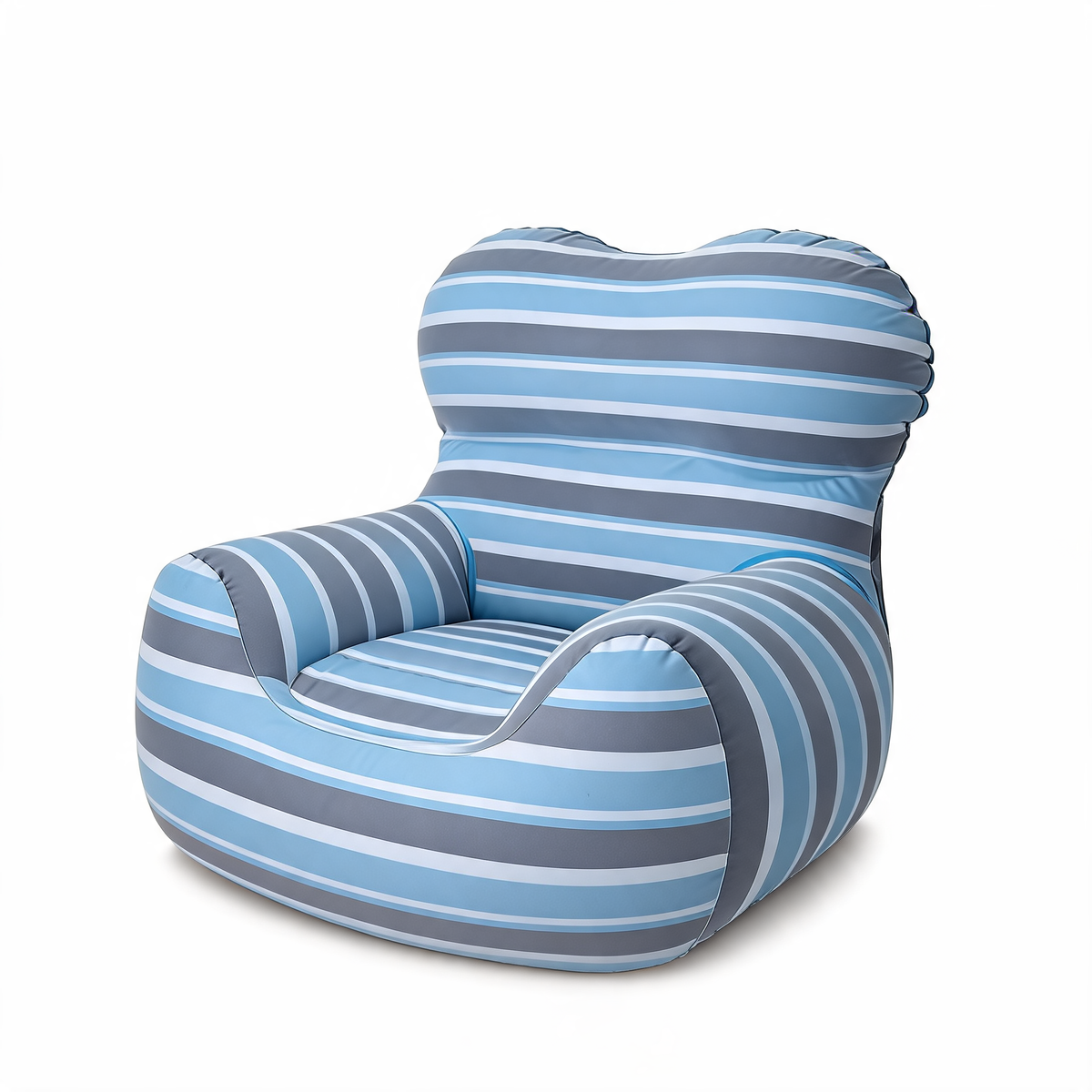 Pouf Gonflable Bleu Géant