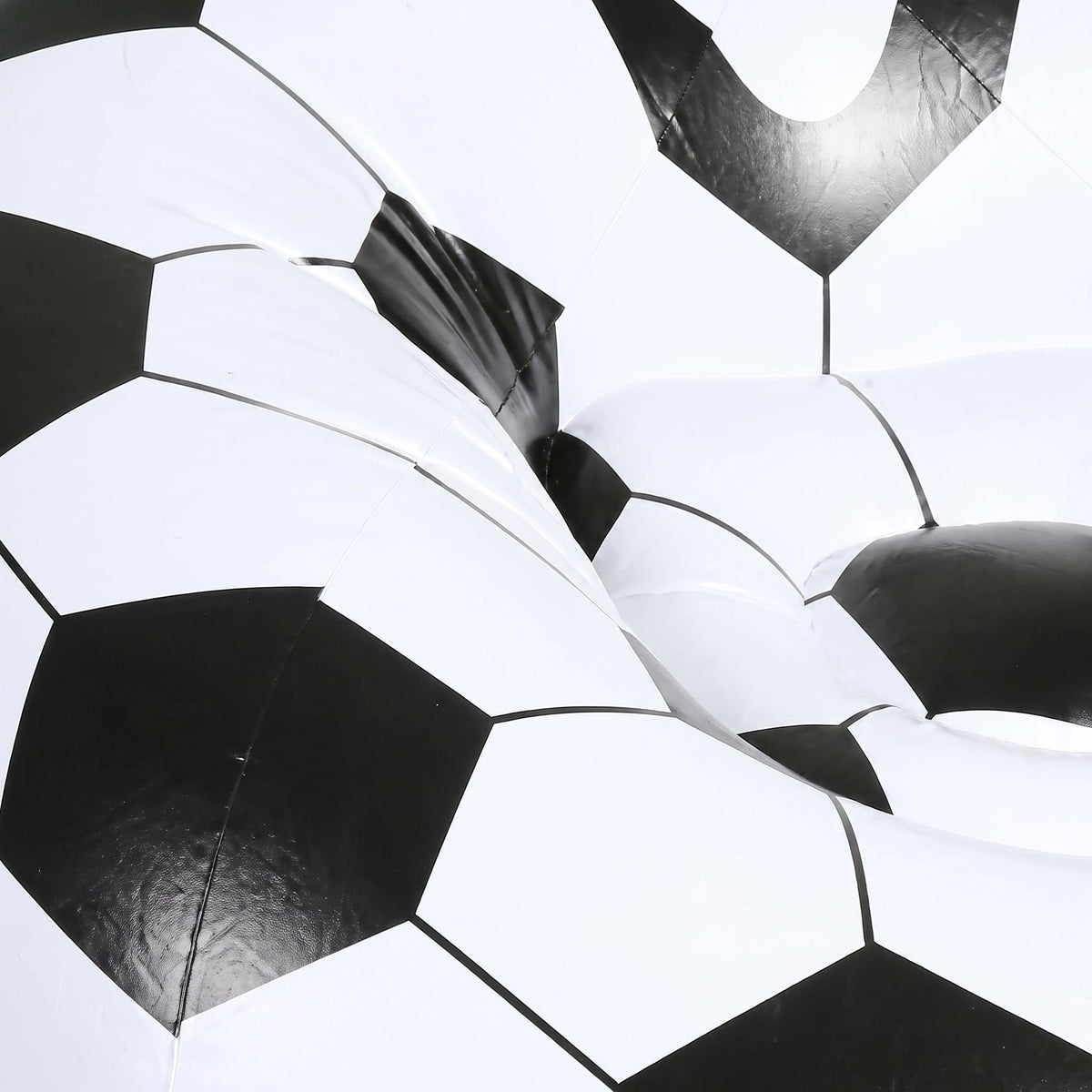 Pouf Gonflable Football Rond Déco