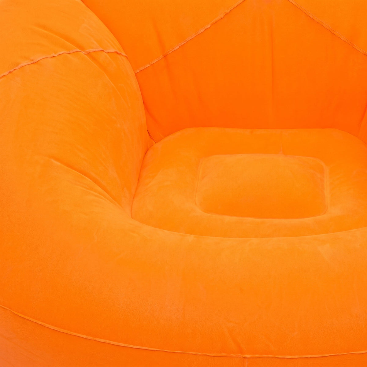 Pouf Gonflable Orange Extérieur
