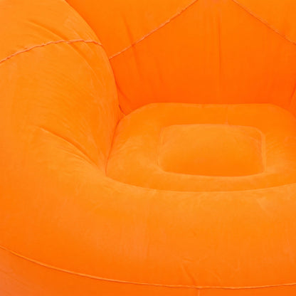 Pouf Gonflable Orange Extérieur