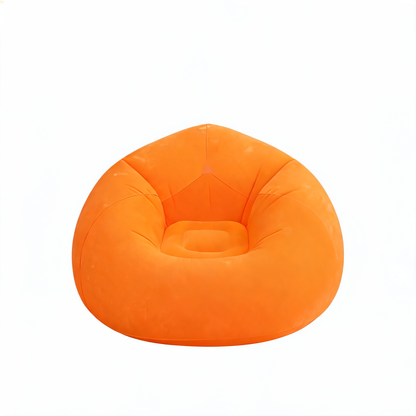 Pouf Gonflable Orange Extérieur
