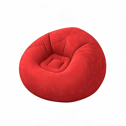Pouf Gonflable Rouge Déco
