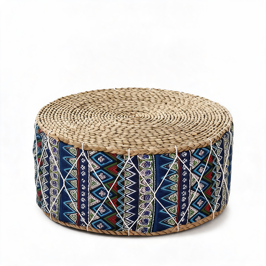 Pouf Marocain En Rotin