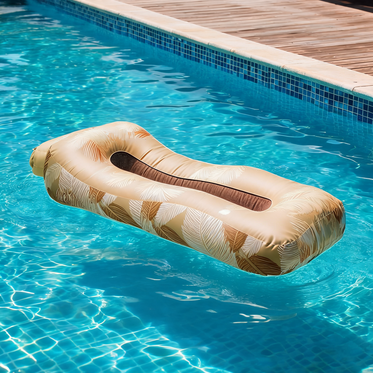 Pouf Piscine Flottant Kaki