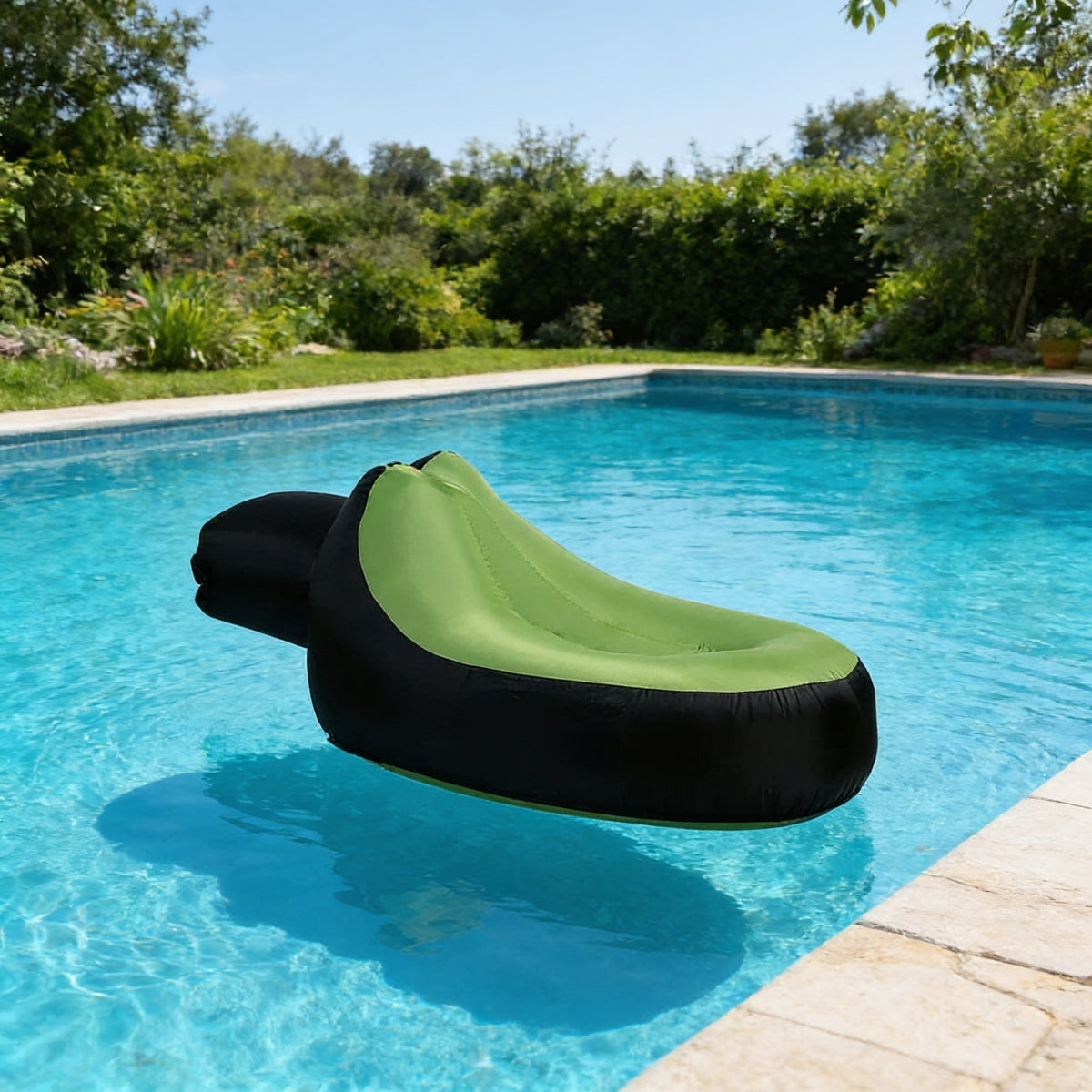 Pouf Piscine Gonflable Vert