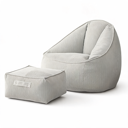 Pouf Poire Blanc Canapé