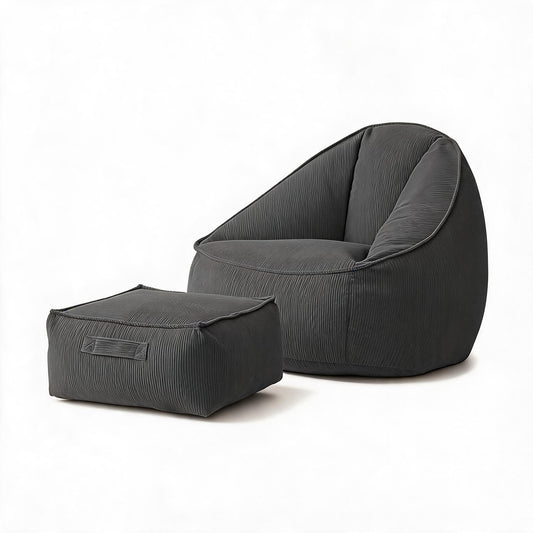 Pouf Poire Gris Foncé Adulte Canapé