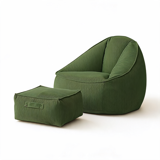 Pouf Poire Vert Salon Canapé