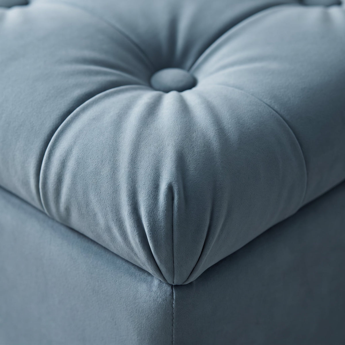 Pouf Rangement Chambre Bleu