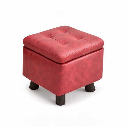 Pouf Rangement Chambre Rouge