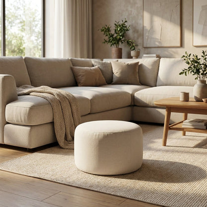 Pouf Repose-Pieds Blanc